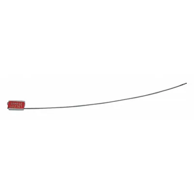 TYDENBROOKS Cable Seals: White, Zinc, 12 in Cable Lg, 1/16 in Cable Dia, Sequential - Adjustable-Length Cable Seals