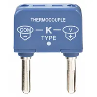 APPROVED VENDOR Thermocouple Adapter: Jack, For Type K Thermocouple Type, Dual Banana Plug (MPN 4JPN2)
