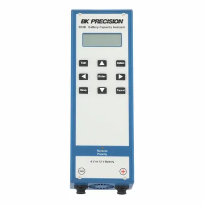 B&K PRECISION Battery Capacity Analyzer: 5.5 V to 30 V, Lead Acid, No Certification Included - Battery Capacity Analyzers w/ Record Storage