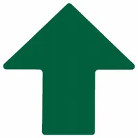 Floor Marking Tape: Arrow, Solid, Green, 4 in x 10 in, 0.008 in Tape Thick, Brady, 25 PK (MPN 175655)