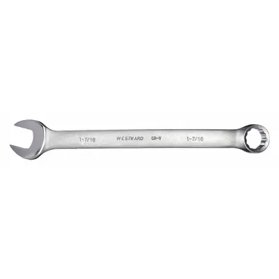 WESTWARD Combination Wrench: Alloy Steel, Satin, 1 7/16 in Head Size, 19 1/2 in Overall Lg - SAE 12-Point Combination Wrenches