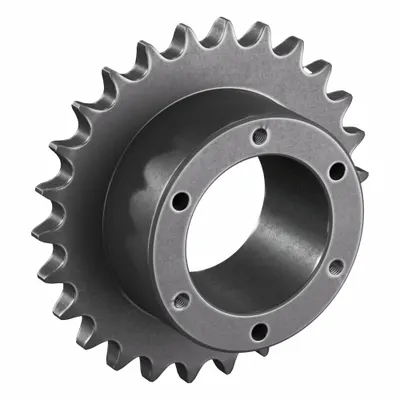 TRITAN Sprocket: For 60 Chain, 26 Teeth, 6.222 in Pitch Dia, 6.63 in Outside Dia - Size 60 Bushed-Bore Roller Chain Sprockets