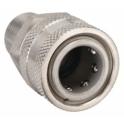 PARKER Hydraulic Quick Connect Hose Coupling: 1/4 in, 303 Stainless Steel - ST Series Hydraulic Quick-Connect Coupling Bodies