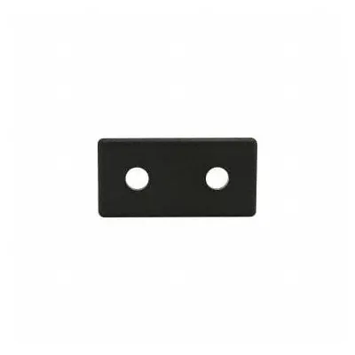 80/20 T-Slot Framing System Slot Cov: 10 Series, Inch, 2 in x 1/8 in x 1 in, Black - End Caps