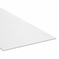 LDPE Sheet: 0.5 in Thick, 12 in x 12 in, Opaque, Off-White, 1,700 psi Tensile Strength, No Break