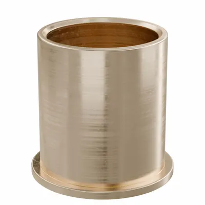 OILITE Flanged Sleeve Bearing: Bronze, SAE 841, 3/4 in Bore, 7/8 in OD, 1 in Lg - Lubricated General Purpose Metallic Flanged Sleeve Bearings