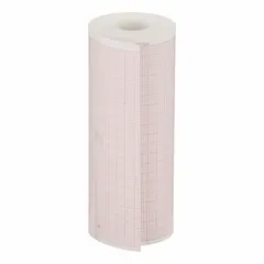 MEDSOURCE ECG Paper Roll (MS-65010) is a pack of 18 rolls used in medical and diagnostic settings to record electrocardiogram readings. It is designed for use with compatible ECG machines to produce clear printouts for patient monitoring and cardiac assessment.