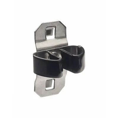 TRITON PRODUCTS Standard Spring Clip: 1 1/4 in x 1 in x 2 1/4 in, 3 Hooks, 2 3/4 in Hook Dp - Spring Clip Toolholders for Square-Hole Pegboard