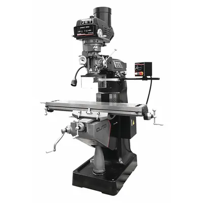 JET ELITE Vertical Milling Machine with 3-Axis CNC: ETM-949EVS, Belt Drive, 3 hp - Electronic Variable-Speed Vertical Milling Machines with 3-Axis CNC