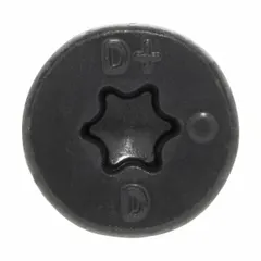 Flat-head screw anchors for fastening into concrete, brick, or block. Made of case-hardened steel with a zinc-plated finish. Pointed tip and Torx drive. Removable. Diameter: 3/16 in. Pack of 1,000.