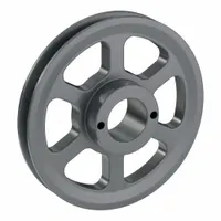 APPROVED VENDOR V-Belt Pulley: AK64, 1 Groove, 6.25 in OD, Bushed Bore, H/QT, Cast Iron, Spoked (MPN AK64H)