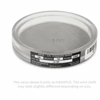 ADVANTECH Ultrasonic Test Sieve: Nickel, 3 1/2 in Outside Dia, 1 1/4 in Ht, Fine Mesh Size Range (MPN L3-M150)