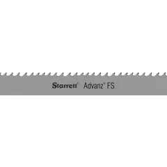 Carbide band saw blade for cutting aluminum and soft metals. Features a variable cutting edge, blade width of 1 in, length of 21 ft 9 in, and tooth pitch of 3. Suitable for production sawing in metal fabrication and similar applications requiring clean cuts in non-ferrous materials.