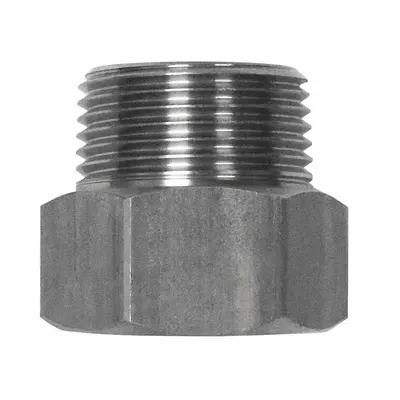 SANI-LAV Hose Adapter: Stainless Steel, Stainless, 1 1/8 in Overall Lg - Faucet Sprayer Hose Adapters