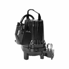 This submersible grinder pump is designed for general purpose sewage and wastewater applications. It grinds solids into slurry to prevent clogging in pumping systems. The pump features a cast iron volute, 1 1/2 inch discharge, and is corded electric with a 230V AC rating. Switch not included.