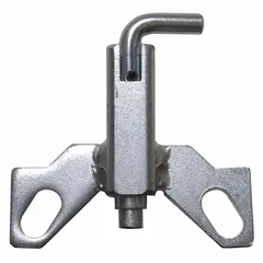 This directional-lock kit from RWM is constructed of steel and is designed to lock the swivel function of a caster, maintaining straight-line travel. It is suitable for use on industrial carts, material handling equipment, and mobile workstations where controlled directional movement is needed.