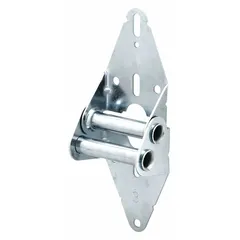 This steel garage door hinge features a rounded corner type and is designated as Hinge Number #3. It has a leaf height of 1-7/8 inches and a leaf width of 3 inches. Used in sectional garage door systems to connect door panels at the #3 hinge position, allowing the door to articulate along the track during opening and closing.