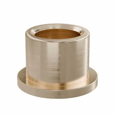 OILITE Flanged Sleeve Bearing: Bronze, SAE 841, 5/8 in Bore, 7/8 in OD, 3/4 in Lg - Lubricated General Purpose Metallic Flanged Sleeve Bearings