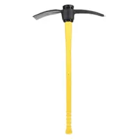 NUPLA Pick Mattock: Steel Head, 9 1/2 in Adze Lg, 3 1/2 in Adze Wd, Fiberglass Handle, 6894151