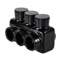 POLARIS Multitap Connector: 3 Port, Single-Sided Entry, 14 AWG – 1/0 AWG Wire Size, Black (MPN IPL1/0-3B)