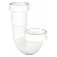 APPROVED VENDOR Bend: Plastic, White, 1 1/2 in Nominal Pipe Size, 5 1/4 in Overall Lg, Slip