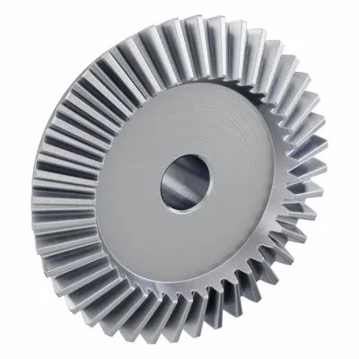 KHK GEARS Bevel Gear: Straight, Gear Ratio 2, Module m 3, 40 Teeth, Stainless Steel - Straight Teeth Metric Bevel Gears & Pinions