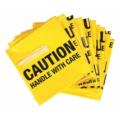 PIG BAG201-L Polyethylene Disposal Bag, 45 gal, Yellow, 60x36x60 in, 3 mil - Spill Cleanup Disposal Bags