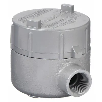 HUBBELL KILLARK Conduit Outlet Body: Iron, GE, 3/4 in Trade Size, LB Body - LB Round Body - 90° Elbow Type