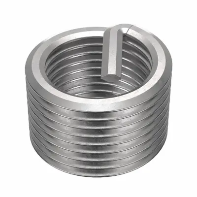 HELI-COIL Helical Insert: Tanged Tang Style, Free-Running, M14-1.25 Thread Size, Plain - Free-Running Tanged Helical Inserts