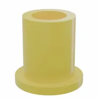 BUNTING BEARINGS Flanged Sleeve Bearing: PTFE, 1/2 in Bore, 3/4 in OD, 1 in Overall Lg, Yellow (MPN BJ5F081208)