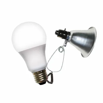 MIRACLE LED Clamp Lamp Grow Fixture: Bulb Included, For Bulb Type A, 120V AC, LED - Clamp-On Fixture Kits