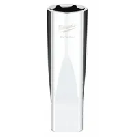 MILWAUKEE Deep Well Socket: Metric, 1/2 in Drive Size, 19 mm Socket Size, 6-Point, Deep, Chrome (MPN 45-34-9143)