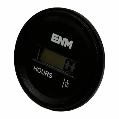 ENM Hour Meter: Hour Meters, Front Panel Mounting, Digital, 5 V AC/DC – 250 V AC/DC