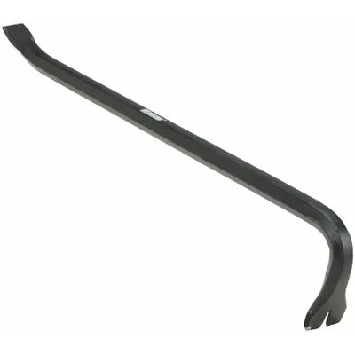 WESTWARD Gooseneck Wrecking Bar: Chisel/Claw End, 12 in Overall Lg, T No, 1 Nail Slots - Wrecking Bars