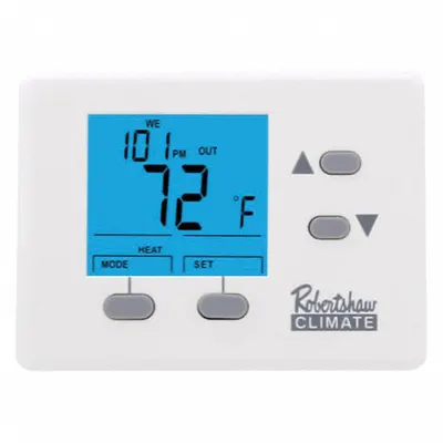 Robertshaw Digital Wall Thermostat: Heat and Cool, Manual - Standard Thermostats