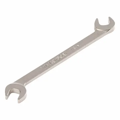 TEKTON Open End Wrench: Chromium Molybdenum Steel, Satin, 1/4 in Head Size - SAE, Double End, Open End Wrenches