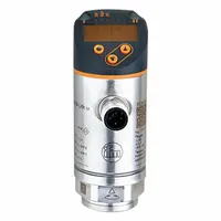 The IFM PN2271 is a non-vacuum electronic pressure sensor with a pressure range of 0 to 3,625 psi. It features a 1/4" NPT pressure connection and an M12 electrical connector. The output is configurable as PNP or NPN. Typical applications include monitoring and control in hydraulic and pneumatic systems