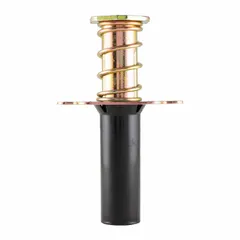 Carbon steel wet-set anchor designed for embedding in wet concrete to provide a threaded 3/4"-10 connection point. Used for securing structural steel, machinery, or equipment in industrial construction and heavy-duty applications. Black finish. 50 pieces per pack.