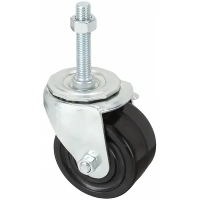 OEM Stem Caster: Swivel - Standard Threaded Stem Casters