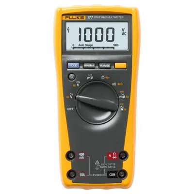 FLUKE Digital Multimeter: TRMS, CAT III 1000V/CAT IV 600V - Standard Feature Multimeters