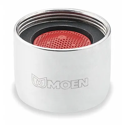 MOEN Outlet: 2.2 gpm Flow Rate, Spray Flow Outlet, Brass, Chrome Finish - Faucet Aerators & Outlets
