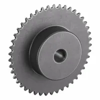 TSUBAKI Sprocket: One-Sided Hub, For Single Strands, 25, 45 Teeth, 3.584 in Pitch Dia, Steel (MPN 25B45)
