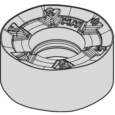 WIDIA Round Milling Insert: RNPJ1204M0SMM (MPN 5476634) - Round (R) Indexable Milling Inserts