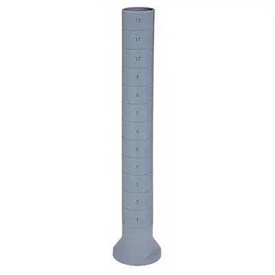 QUANTUM STORAGE SYSTEMS Shelving Post: 50 in x 2 in, Gray, Polymer - Posts for Harsh Environment Antimicrobial Plastic Shelving
