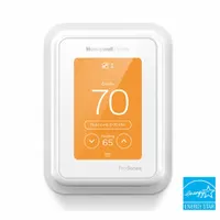 RESIDEO WiFi Thermostat: Heat and Cool, White, Touch Screen, Geofencing, 5 GHz_2.4 GHz Wi-Fi Freq (MPN THX321WFS3001W)