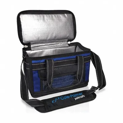 COLE-PARMER Cryogenic Storage Box: 12 1/4 in Overall Lg, 7 7/8 in Overall Wd, 5 7/8 in Overall Ht - Specimen Transport Coolers