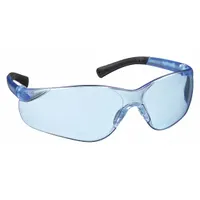 MCR SAFETY Safety Glasses: Light Blue Lens, Frameless, Scratch-Resistant, Blue Frame, BK3 Series (MPN BK313)