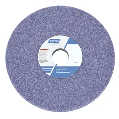 Type 1 straight grinding wheel for moderate-to-heavy grinding of tool steels. Measures 7" diameter, 3/4" thickness, 1 1/4" arbor hole. Specification 32A46-HVBE with H hardness. Supplied in a 5-pack. Suitable for shaping, deburring, and sharpening hardened steel tools and components in metalworking and fabrication shops.