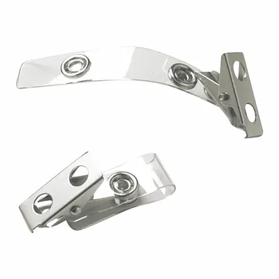 SICURIX Badge Holder: Clip, Horizontal/Vertical, 1 in Badge Pouch Wd, 4 1/2 in Badge Pouch Ht - Clips for Badges