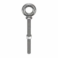 Machinery Eye Bolt: With Shoulder, 18-8, Stainless Steel, Plain, 3/8"-16 Thread Size, 3 in Thread Lg (MPN N2023-SS-6)